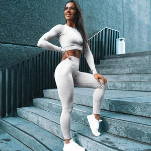 2 Piece Gym Yoga Set Running Suit