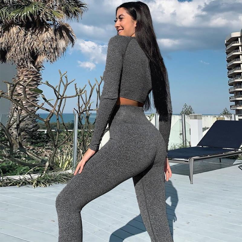 2 Piece Gym Yoga Set Running Suit