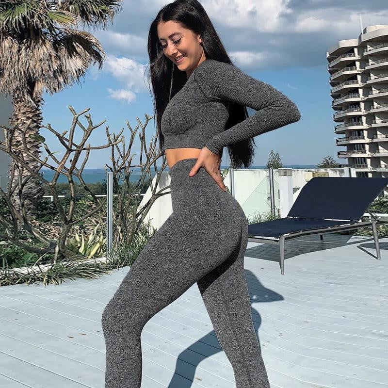 2 Piece Gym Yoga Set Running Suit