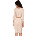 2 Piece Women  Bodycon Celebrity Dress