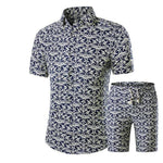 Mens Summer Floral Short Sleeve Set