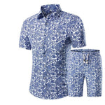 Mens Summer Floral Short Sleeve Set