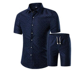 Mens Summer Floral Short Sleeve Set
