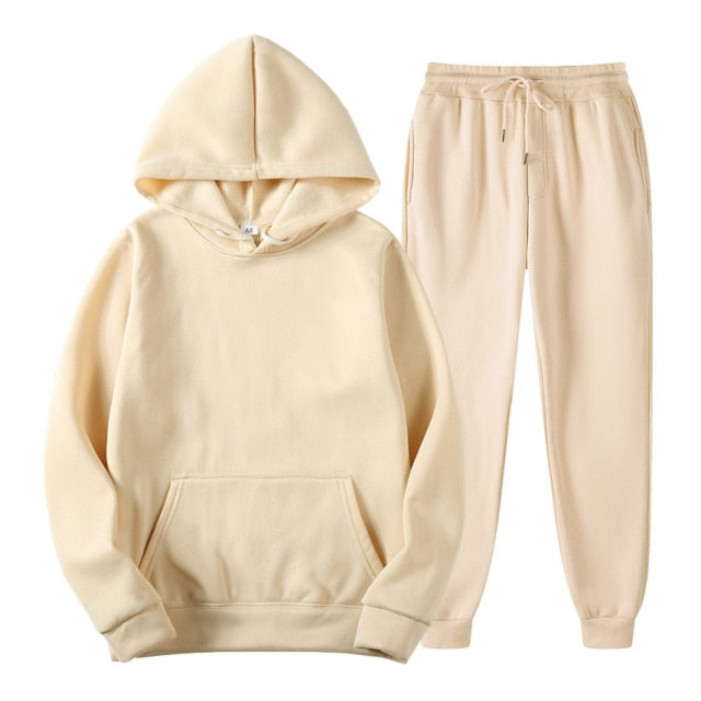 Mens Tracksuit Hoodie + Sweatpants Set