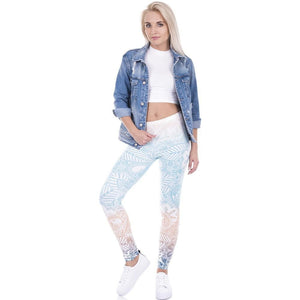 High Elasticity Mint Print Leggings